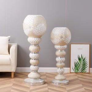 Décoration européenne Ornements Modèle Luxe Ménage En Fiber De Verre <span class=keywords><strong>Vase</strong></span> de Fleurs Séchées - Product Image 1