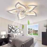 Ventilateur de plafond intelligent pour salon, chambre à coucher, télécommande, décoration moderne de plafond, hôtel, ventilateur de plafond LED pour la maison