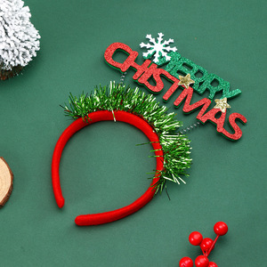 Nueva diadema con letras navideñas en inglés, decoraciones para fiestas navideñas y pequeños regalos - Product Image 3