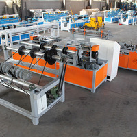 Machine de tissage de grillage à mailles pour diamants, machine à tisser les grillages de soutien souterrains, équipement de production PLC CNC