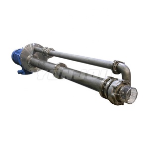 Pompe d'immersion verticale semi-submersible en acier inoxydable NVDM, pompe centrifuge chimique immergée pour fosse - Product Image 1