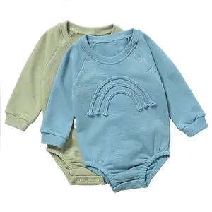 Factory Directly Summer Custom Design Baby Onesie Newborn Infant Clothes Plain Baby Boy Romper