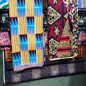 Produit populaire sur le marché africain, tissu imprimé à la cire 100% coton, vente en gros, stocklot batik, tissu imprimé en coton tissé - Product Image 2