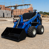 Mini Skid Steer Loader Beroda S460 Compact Skid Steer 1060kg 0.1M3 Bucket 4.5KN Breakout EPA EURO5 Konstruksi