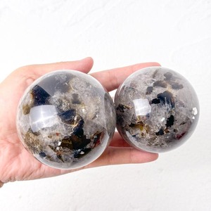 Nouveauté Sphères de cristal de fleur de prunier fluorescentes boule sphère de cristal de <span class=keywords><strong>montagne</strong></span> naturelle pour les collectionneurs - Product Image 2