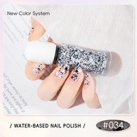 Vernis à ongles à paillettes haute pigmentation KUDAN 20Y, séchage rapide en 60 secondes, brillant, CPNP HALAL ISO22716, vente en gros OEM, faible MOQ