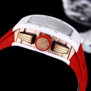 Relojes de Lujo para Hombre 011 White Demon, Caja de Cerámica y Metal, Esqueleto Tonneau, Cronógrafo Flyback, Reloj Deportivo Automático para Hombre - Product Image 4