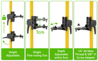Trépied réglable pour niveau laser, trépied télescopique pour outils de mesure et de nivellement laser