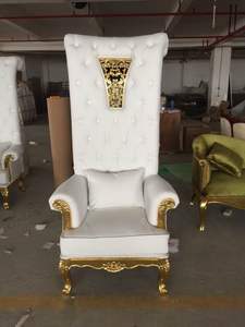 Sedia Rossa di Lusso per Sale Matrimoni, Sedia Maharaja <span class=keywords><strong>in</strong></span> <span class=keywords><strong>Legno</strong></span>, <span class=keywords><strong>Sedie</strong></span> Trono con Schienale Alto per Hotel - Product Image 4