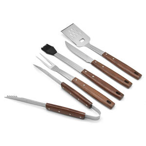 נסיעות חוצות מחנאות גריל bbq סט כלי סט ב במקרה במבוק אביזרים לגינה אספקה - Product Image 5