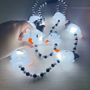 RICHSHINING Decoraciones de Fiesta de Halloween, Collar LED de Vampiro, Collar Luminoso de Calabaza y Zombi para Niños, Disfraz de 'Truco o Trato' - Product Image 6