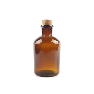 Flacon de stockage en verre ambré pour laboratoire et <span class=keywords><strong>pharmacie</strong></span>, à petite ouverture, avec bouchon en liège, 125 ml et 250 ml - Product Image 4