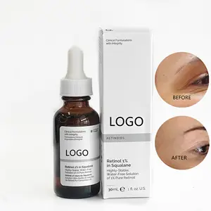 Recién llegados, antiarrugas, antienvejecimiento, brillo de la piel, ingredientes seguros, suero facial de retinol, Etiqueta Privada