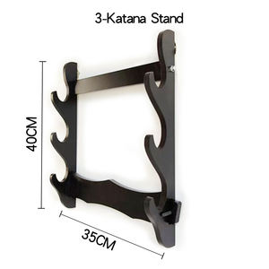 <span class=keywords><strong>Support</strong></span> d'épée en bois à montage <span class=keywords><strong>mural</strong></span>, <span class=keywords><strong>support</strong></span> d'épée de samouraï, présentoir - Product Image 4