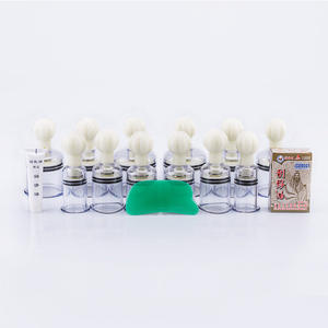 National <b>Medical</b> Research Gyy Ii Cupping Set 12 Glass Cups Manual Vacuum Therapy Pain Relief <b>Household</b> Use - Product Image 4