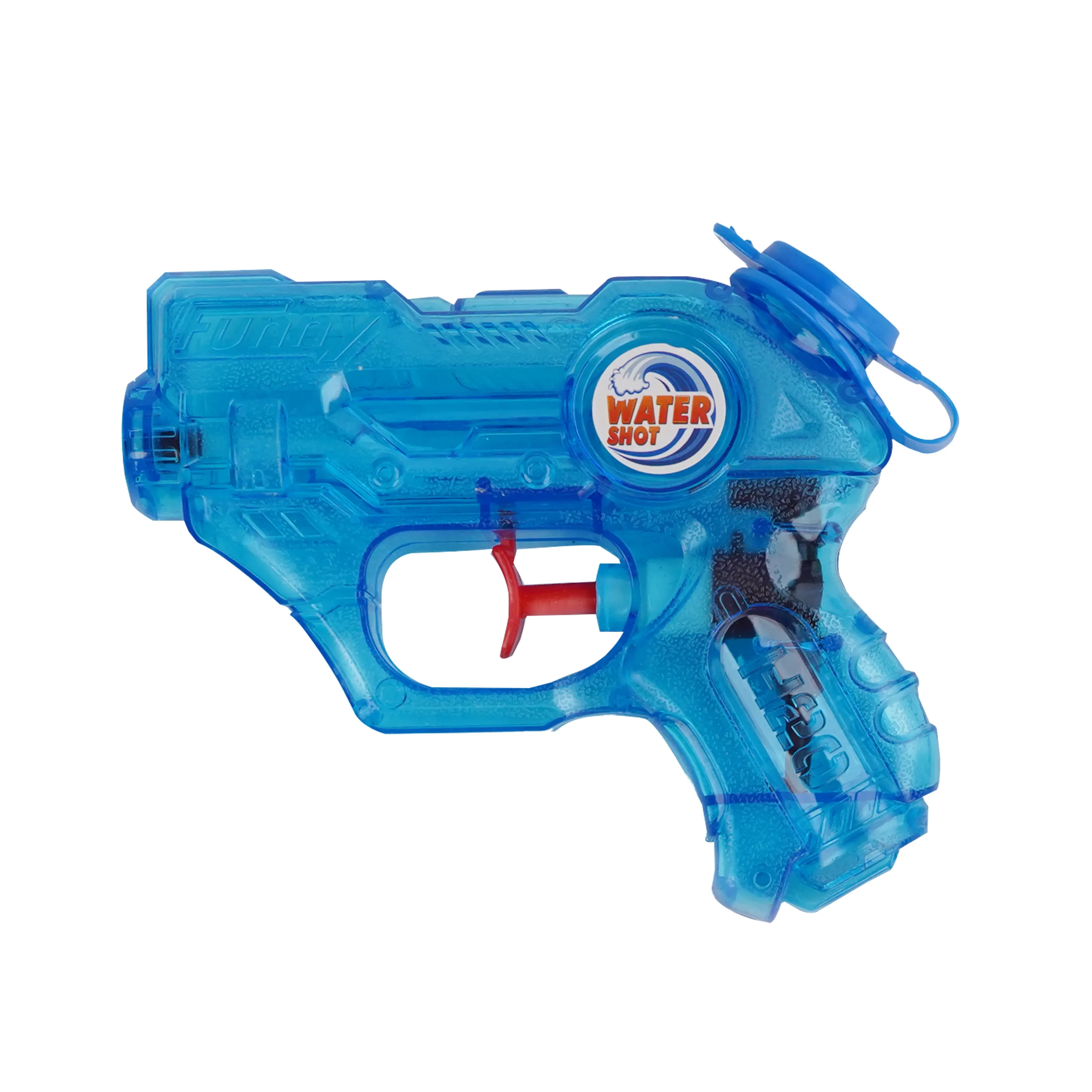 Summer Outdoor Transparent Plastic Customized Logo Handheld Toy Water Gun Children's Small