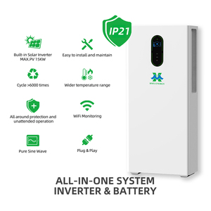 Système solaire domestique tout-en-un mobile de 30 kWh avec batterie au lithium de stockage d'énergie, onde sinusoïdale pure de 12 kW et BMS - Product Image 4