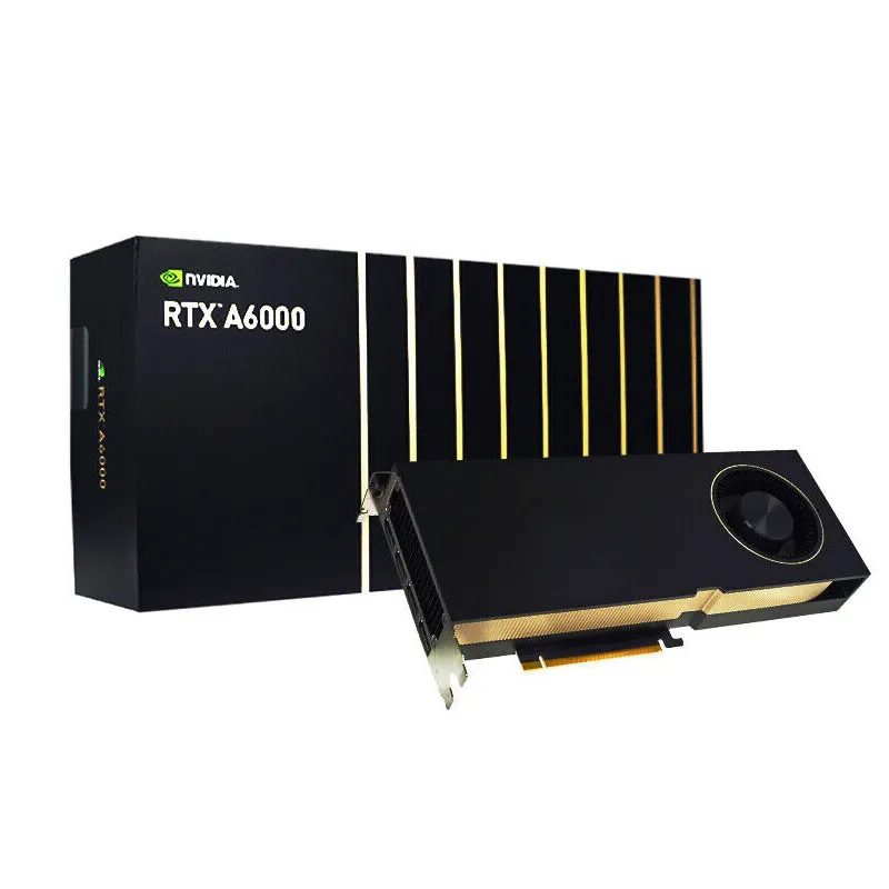 엔비디아 Rtx A6000 48gb Gddr6 Pcie4.0 X16 그래픽 카드 10752 PNY RTX A6000 그래픽 카드 용 리드 텍