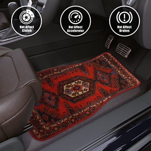 Automotive Mats Non-Slip Printed Carpet Foot Mat Custom Rubber Car Floor Mat With Logo