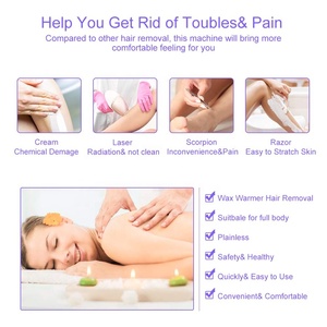 Wax <b>Warmer</b> Double Cartridges <b>Warmers</b> 110v for Women Men Body Waxing Coarse Hair Removal with Heater Base for Hair, <b>Leg</b>, Face - Product Image 2