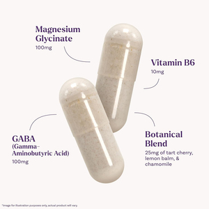 Giá tốt nhất Melatonin miễn phí giấc ngủ & phục hồi viên nang với Gaba magiê Glycinate 60 viên nang 100% thuốc miễn phí - Product Image 3