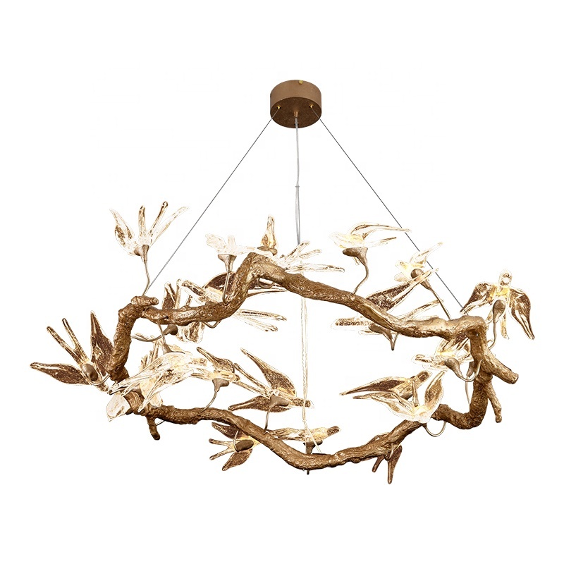 Light Luxury Living Room Crystal Chandelier