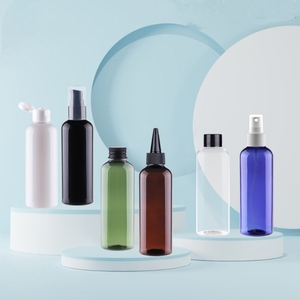 Customized <b>Empty</b> 100ml White Transparent Cosmetic Skincare Packaging PET Shampoo Conditioner Hair Oil Lotion Screen Printed - Product Image 1