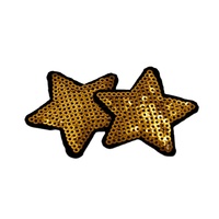 Patch brodé personnalisé 2026 avec visage souriant et sequins, thermocollant, en feutre non tissé et couleur personnalisée pour vêtements et chapeaux