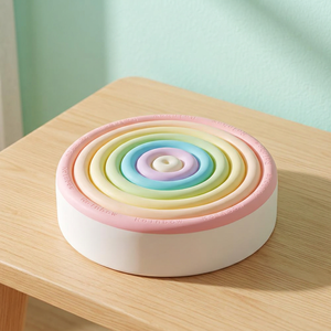 Pastel de Mousse Personalizable, Postre Congelado, Pastel de Mousse Arcoíris para Fiestas, Pastel de Cumpleaños Colorido - Product Image 1