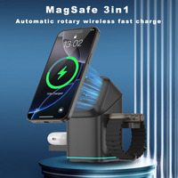 15W 3-en-1 support de charge magnétique rapide sans fil support pratique rotatif iPhone IWatch pour AirPods écouteurs accessoire