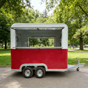 Chariot alimentaire remorquable en acier inoxydable à 2 roues de 13 pieds avec éclairage LED pour marchés extérieurs, brochettes frites, thé au lait et autres snacks - Product Image 3