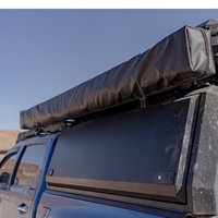 Camping-Car en aluminium, 2x2m, 4x4, auvent latéral de voiture, tente, lumière Led, robuste, autoportant, auvent à 270 degrés
