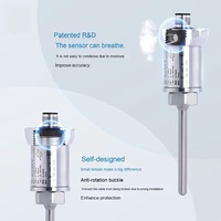 Transmitter Temperatur Terintegrasi Presisi Tinggi Anti-Interferensi ABS ODM Plug-In Sensor Tahanan Termal PT100