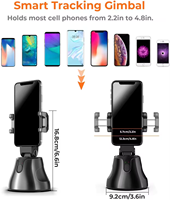 360 Rotation Auto Visage Suivi D'objet Selfie Bâton Vlog Tir Trépied Smart Shooting Téléphone Mont Gimbal