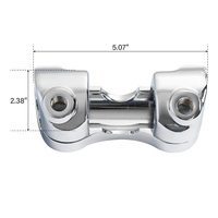 Abrazadera Superior para Manillar TCMT de 1.25'' Compatible con Harley Touring Road King Street Glide Electra Glide 1988 en adelante XF160733-B/-E