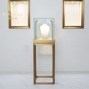 <span class=keywords><strong>Vitrina</strong></span> de Joyería de Vidrio Personalizable MASTER OEM para Exhibición en Tiendas de Joyería Fina, con Iluminación LED, Mueble con Cerradura para Uso en Centros Comerciales - Product Image 2