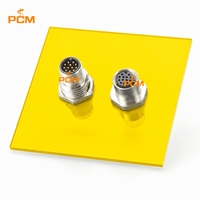 Adaptateur traversant M12 A-Code 12 broches mâle-femelle pour communication industrielle IO-Link CAN CANopen DeviceNet PROFIBUS