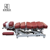 Table de chiropratique moderne avec 6 niveaux de flexion et hauteur de lit réglable électriquement pour hôtels et salles de sport