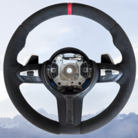Volant de voiture en cuir de qualité supérieure pour BMW Série 3, compatible avec les modèles E46, E90, E70, E71, F30, F10, F35, F22, F18, F07, F01, M3, M5, M6 - Vente Flash
