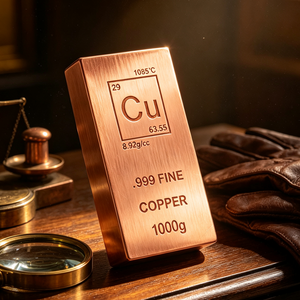 <b>Copper</b> Bullion Bar 1000g .999 Fine Rectangle Shape for business <b>gift</b> - Product Image 2