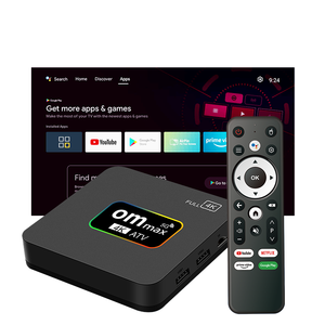 2025 Om Max 4K Thông Minh TV Box Kép Wi-Fi 5G Bằng Giọng Nói Tốt Nhất Chi phí-hiệu Quả Bt 4K Phương Tiện Truyền Thông Máy Nghe Nhạc Quad Core OEM Có Sẵn - Product Image 1