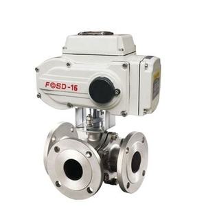Válvula de Bola de Tres Vías con Brida DN25 de Acero Inoxidable 304, Personalizable OEM, Apta para Diversos Fluidos - Product Image 1