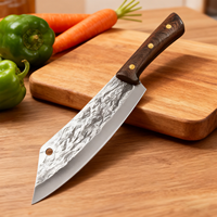 Meilleures ventes de couteau de chef en acier inoxydable couteau de boucher affûté avec logo personnalisé avec étui en cuir pour la cuisine