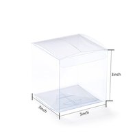 Boîtes d'emballage cadeaux en plastique transparent jetables, vente directe d'usine, pour desserts, chocolats, taille et forme personnalisables
