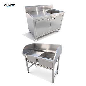 Fregadero de Acero Inoxidable 201/304 Personalizado <span class=keywords><strong>CFT</strong></span> para Hoteles, Restaurantes y Comercios, Certificado por NSF, Resistente a la Corrosión y Antideslizante - Product Image 3