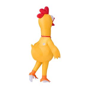 Divertido Disfraz Inflable de Pollo Gritón para Halloween, Traje de Cuerpo Completo para Adultos, Cosplay, Fiesta, Unisex, Poliéster, Fácil de Instalar - Product Image 3
