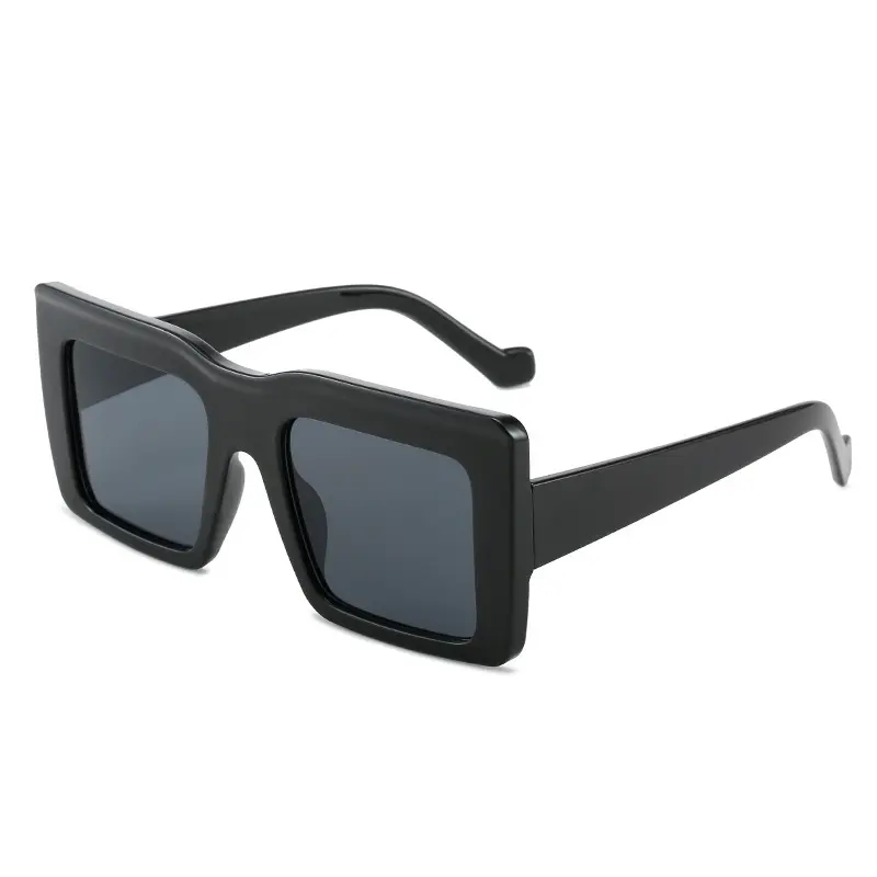 2024 UV400 Fashion Square Big Frame Übergroße Brille PC Leopard Sonnenbrille Mode Sonnenbrille Neueste Mode Sonnenbrille Unisex