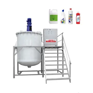 300 Liter 500 Liter Antiseptic Industrial Mixing Tank Bleach Shampoo Plastic Chemical Mixing Tanks With Agitator