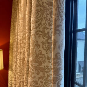 <span class=keywords><strong>Tende</strong></span> Oscuranti Jacquard in Stile Europeo Minimalista per Soggiorno, <span class=keywords><strong>Tende</strong></span> Lussuose Pronte all'Uso in Crema <span class=keywords><strong>e</strong></span> <span class=keywords><strong>Oro</strong></span> - Product Image 1