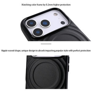 2025 conception légère en Stock PU ondulation cuir NAPPA 38 aimant fort objectif grand Angle <span class=keywords><strong>coque</strong></span> de téléphone pour <span class=keywords><strong>iPhone</strong></span> 17 Pro Max - Product Image 3